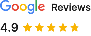 Google logo with a 4.5-star rating displayed below it.